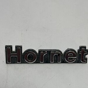 NOS AMC HORNET EMBLEM NAMEPLATE BADGE MEDALLION